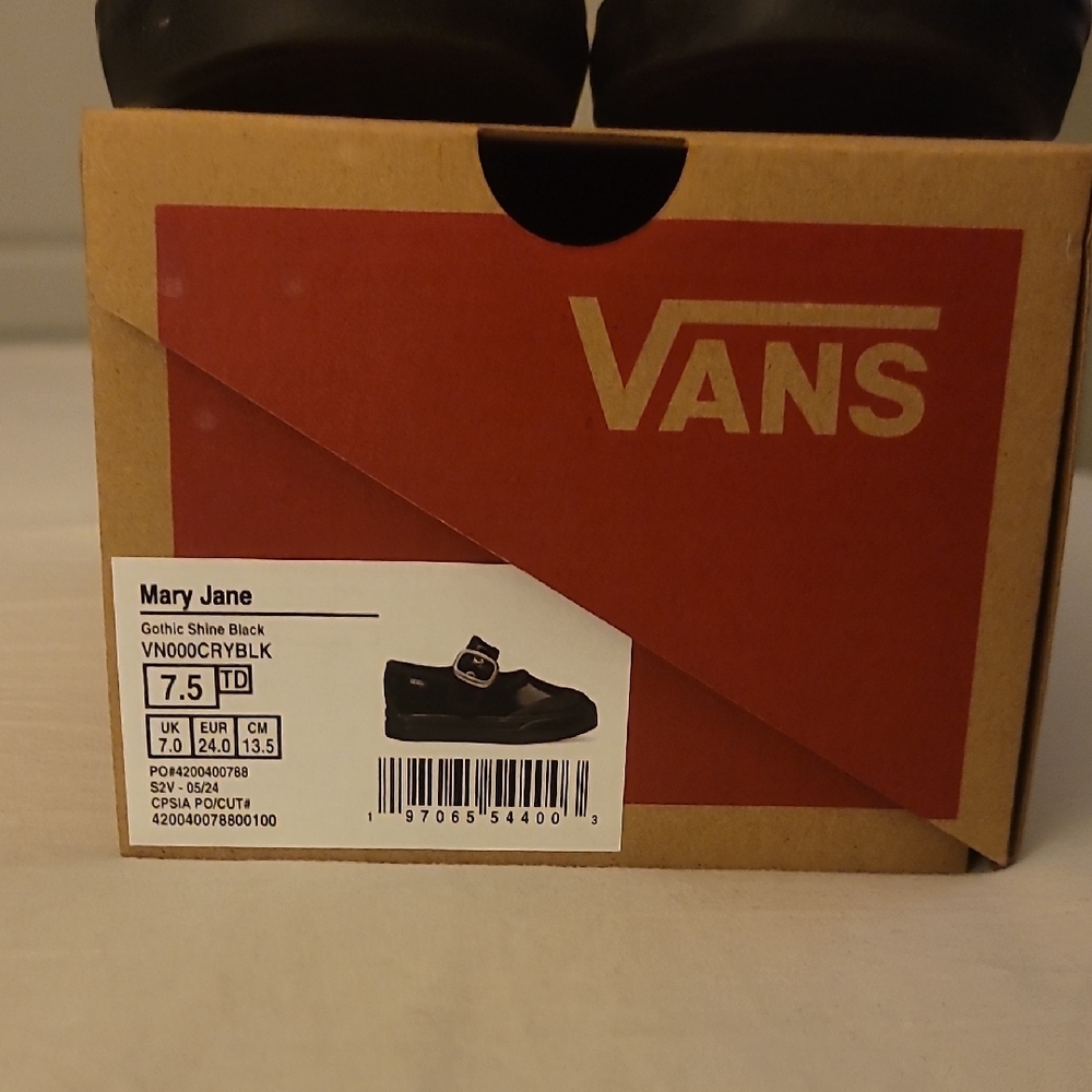 Vans Gothic Black Mary Jane Shoes